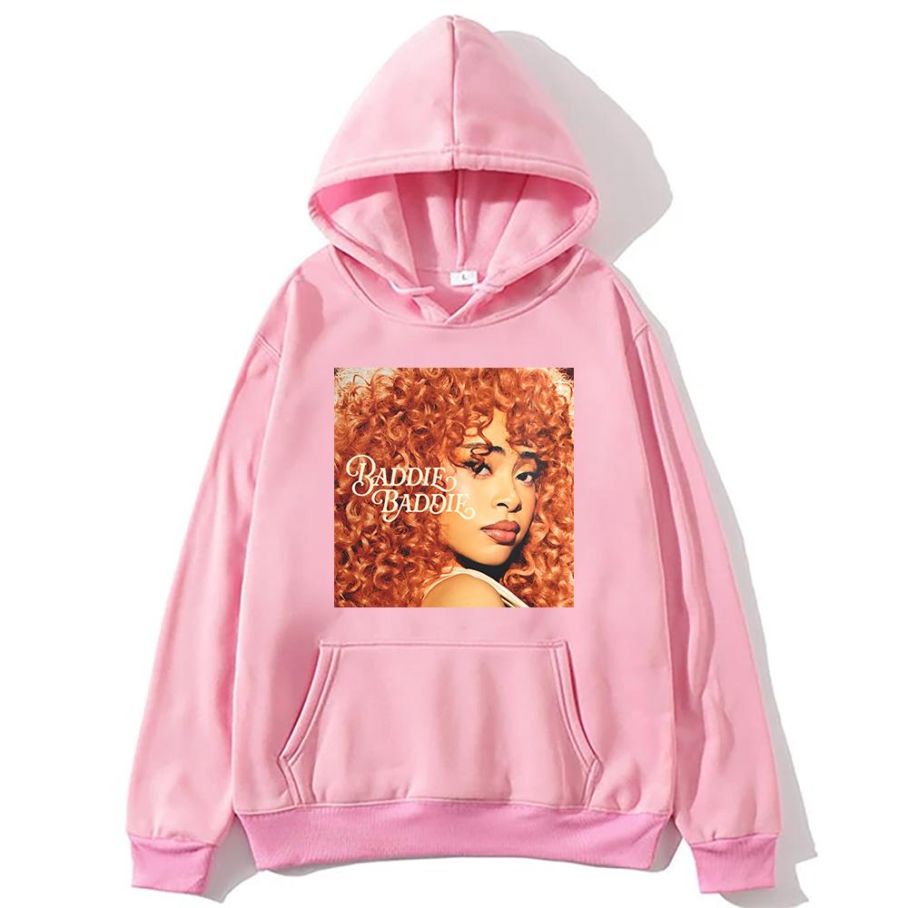 Ice Spice Baddie Baddie Pullover Mode Harajuku Ästhetische Hoodies Damen Herren Hip Hop mit Kapuze Streetwear Grafik Kleidung