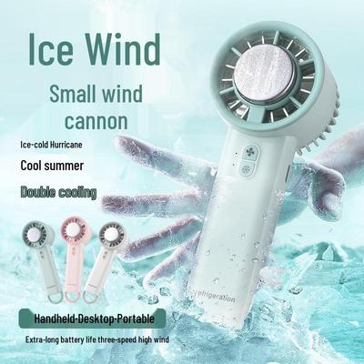 Tragbarer USB-wiederaufladbarer Mini-Ventilator mit langer Akkulaufzeit