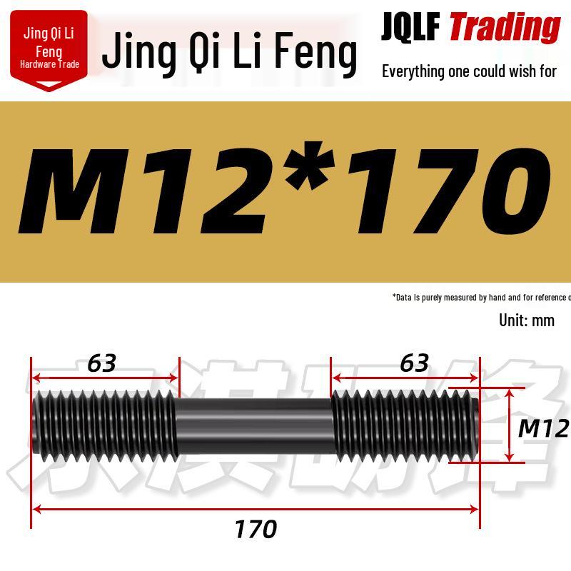 High-Strength Double-Ended Stud Bolt M12-M18 | Grade 8.8 Mold & Press Screw Rod