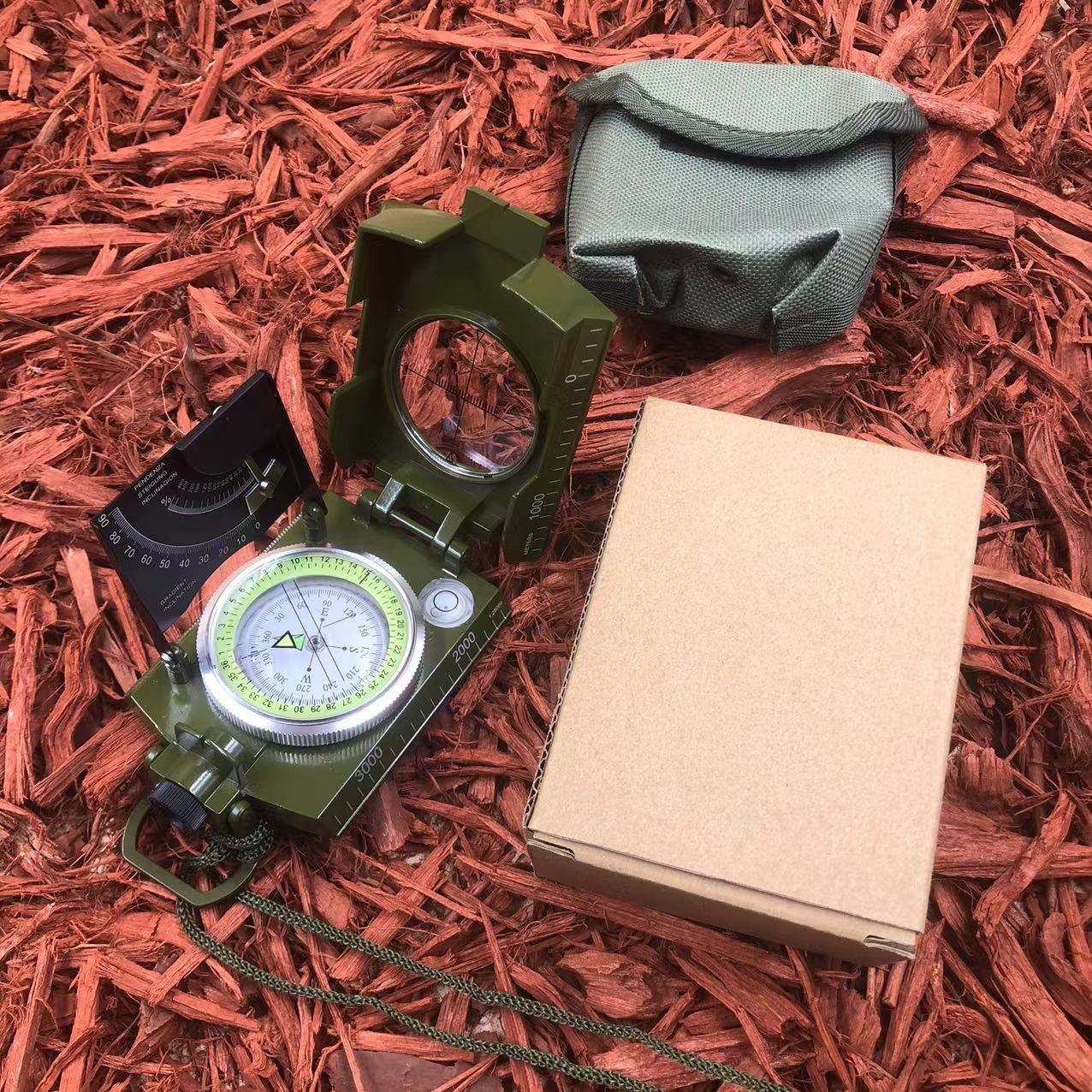 Best-selling Multi-functional High-precision Outdoor Survival Compass for Camping, Waterproof Metal Geological Compass
