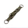 Nylon Belt Keychain Key Holder Quick Relse Buckle Key   (black)