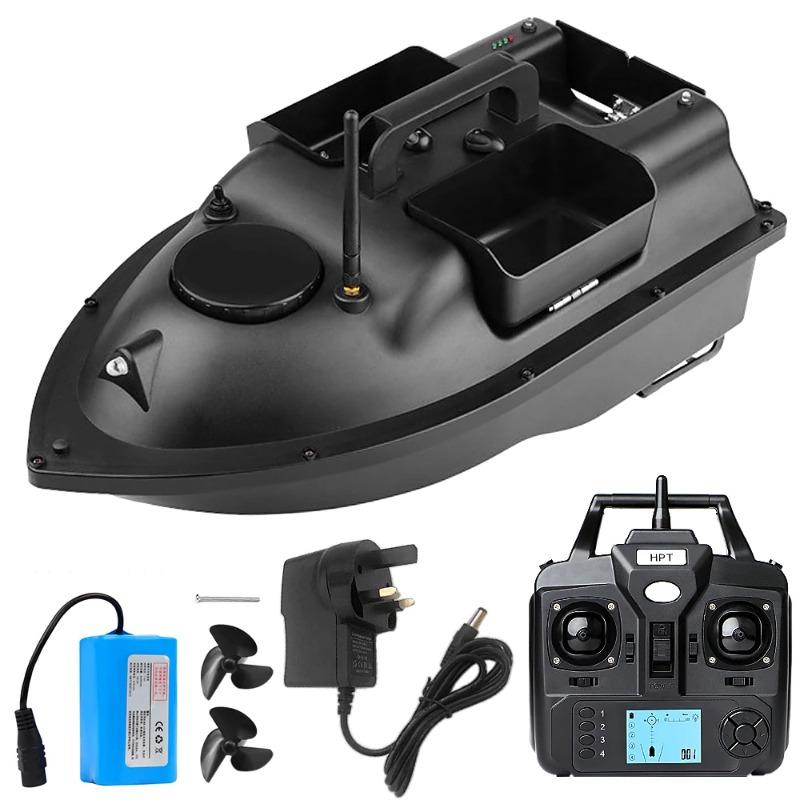 Sonar Finder 16 GPS Auto Return RC Fishing Bait Boat - 500M Range, Independent 3 Hopper, Auto Calibration, Waterproof