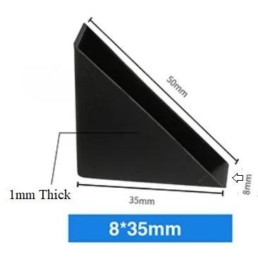 200Pcs Black Plastic Shape Triple Cornered Tile Marble Granite Slab Sheet Panel Glass Corner Protector Cushion Packing