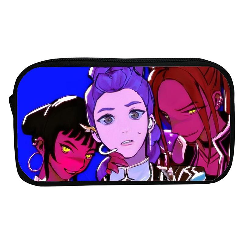 Kpop Łowcy Demonów Uczeń Piórnik Kreskówkowy Duża Pojemność Pudełko na Kredki Artykuły Papiernicze Torba do Przechowywania Kosmetyków dla Dziewczynki Prezenty