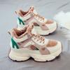 Fleece thickened warm high-top cotton shoes 22 winter new little white sports dad shoes student