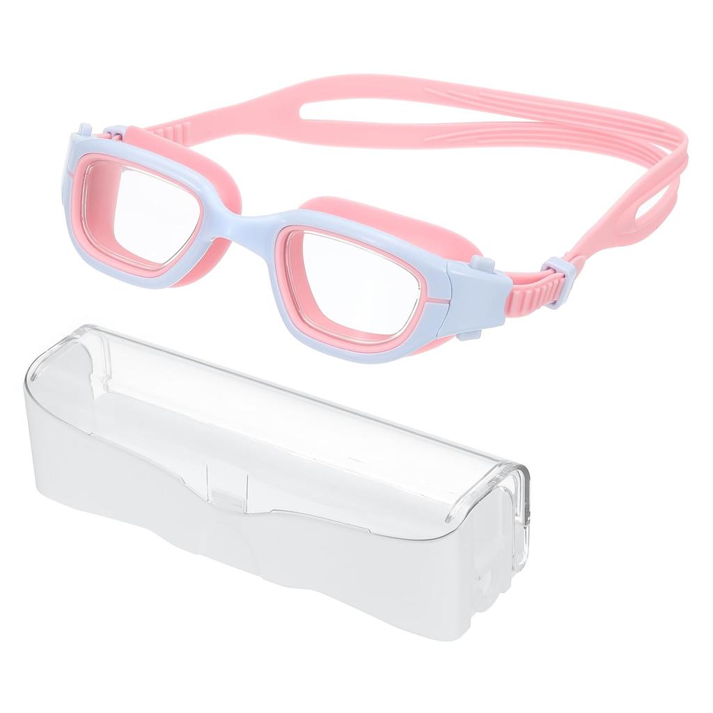 PATIKIL Unisex Swimming Goggles for Sunlight for Pools, Resistant, Leak-Free, Teenagers, Blue/Pink