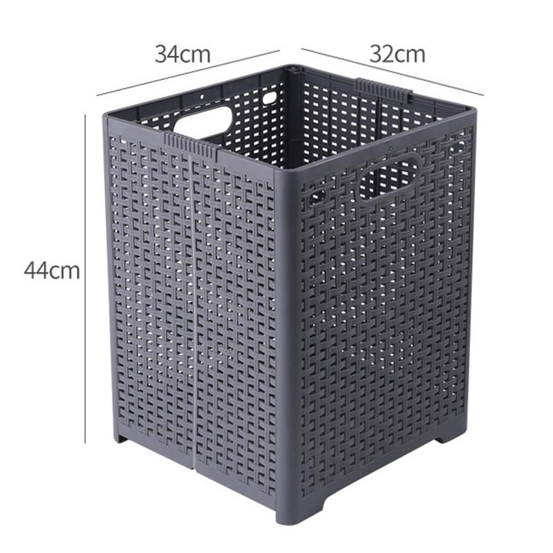 Корзина для грязной одежды, корзина для белья, складная корзина для грязной одежды, полая пластиковая корзина для хранения грязной одежды серый