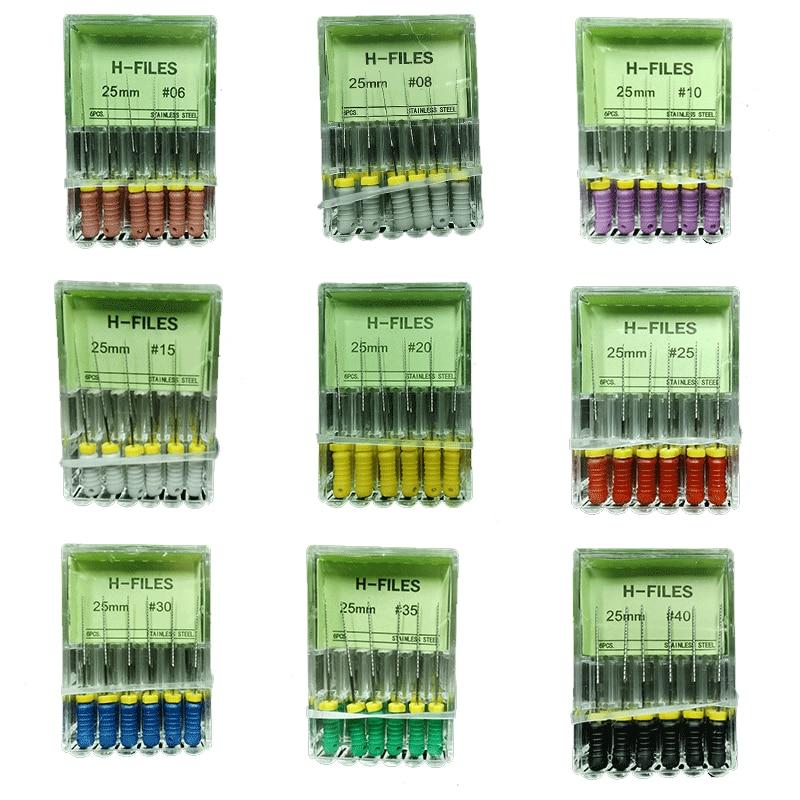 Outils dentaires, Cannal radiculaire, lime Endo H, 25mm, K, Instruments endodontiques en acier inoxydable, dentiste, dentisterie, Odontologia