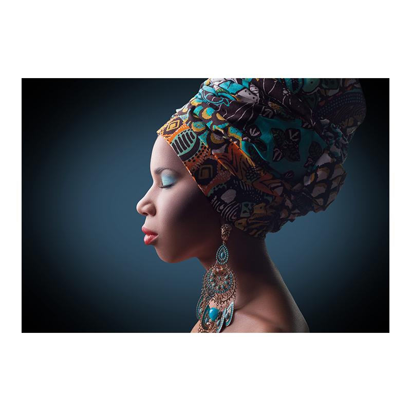 

Красивая африканская женщина, портрет, печать на холсте, настенная живопись в этническом искусстве, винтажный постер, изображение для гостиной, домашний декор, Cuadros 30x40cm No Framed