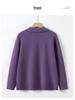 Grandma's Winter Knit Cardigan: Cozy Plus Velvet Sweater for Middle-Aged and Elderly Women
