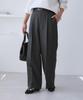 ROPE PICNIC Tweed Wide Charcoal Size S Three-Tone Pants/Set-Up Compatible, (06),