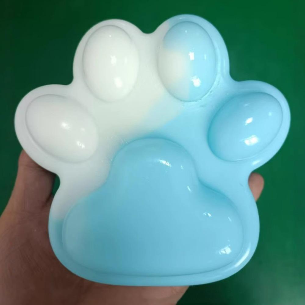 Slow Rebound Cartoon Fidget Toy Sequin Cat Cat Paw Pinch Toy Novelty Cat Paw Squeeze Toy  Children
