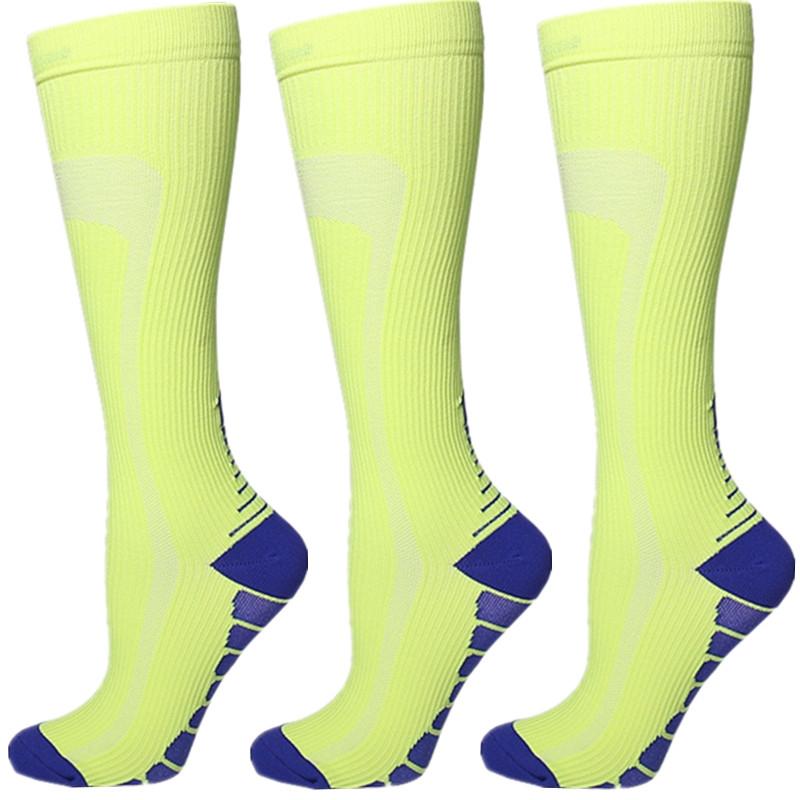 1/3 Pairs Compression Socks Knee High 20-30 Mmhg Fit Medical Edema Diabetes Varicose Veins Running Marathon Sports Socks