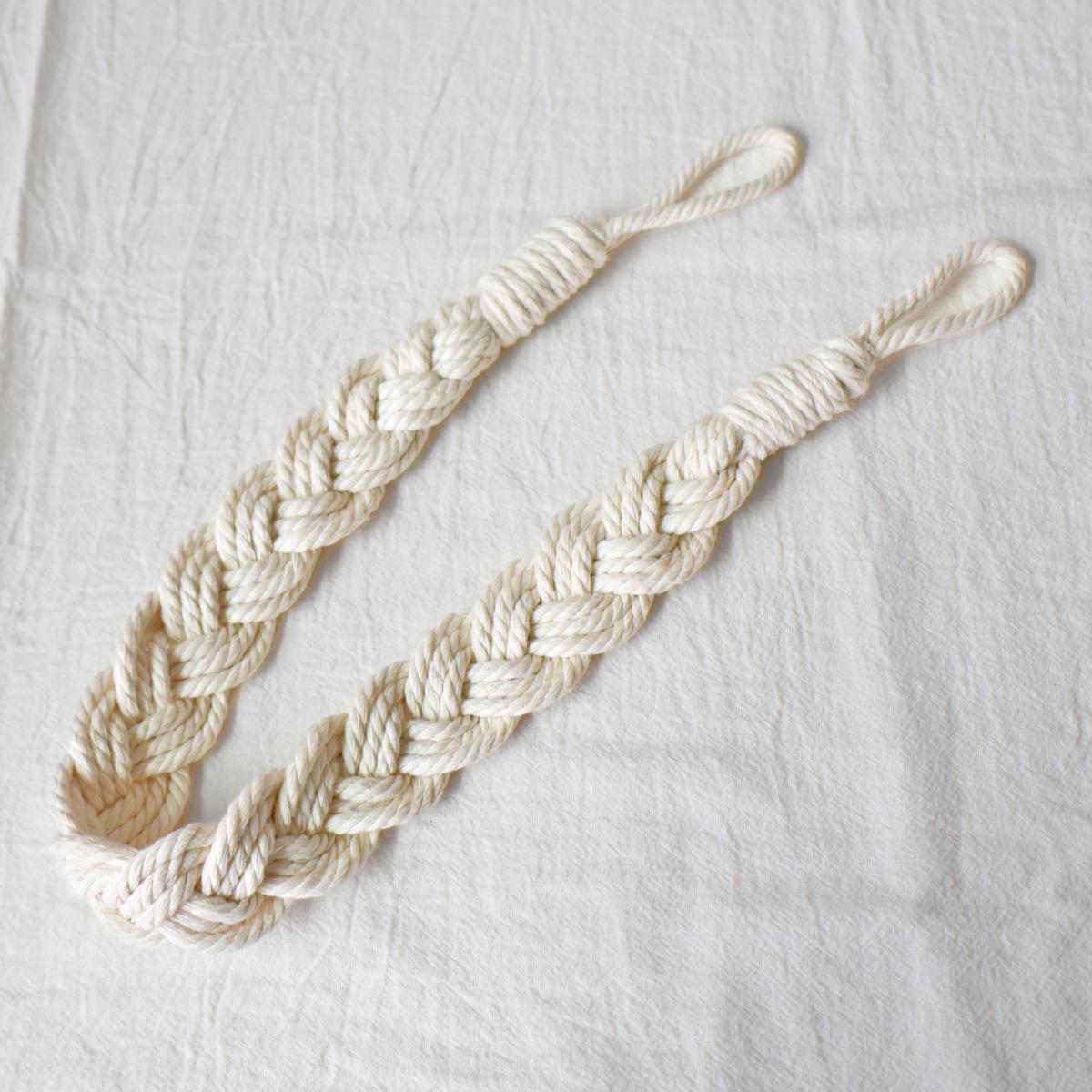 

Нордичний стиль Бавовняно-лляна мотузкова стрічка для підв язування штор 66 cm Length