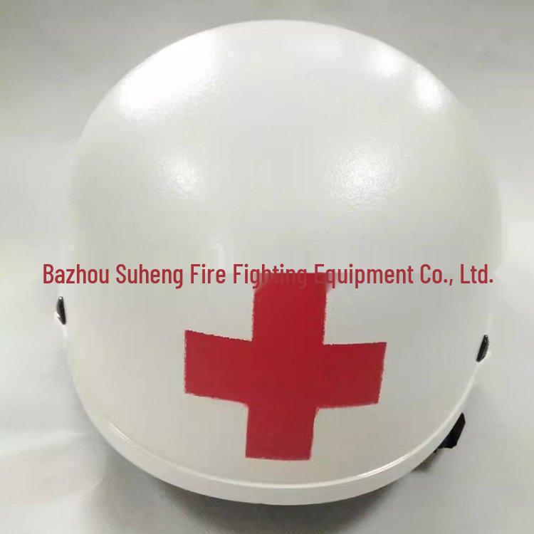 White Water Rescue Red Cross Helmet - Emergency Surface Protective Hat