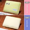 Grid Nap Pillow With Memory Foam For Office Rest And Student Dorm Use