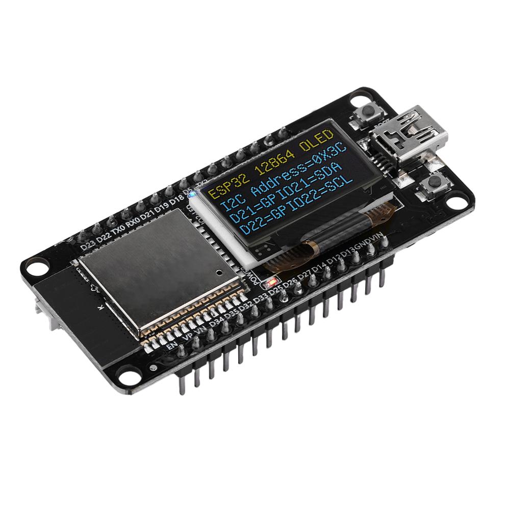 ESP32 ESP-32D WIFI Development Board Module CH340C With 0.96 OLED Screen ESP32 ESP-32D WIFI Board Blue Display 30Pin