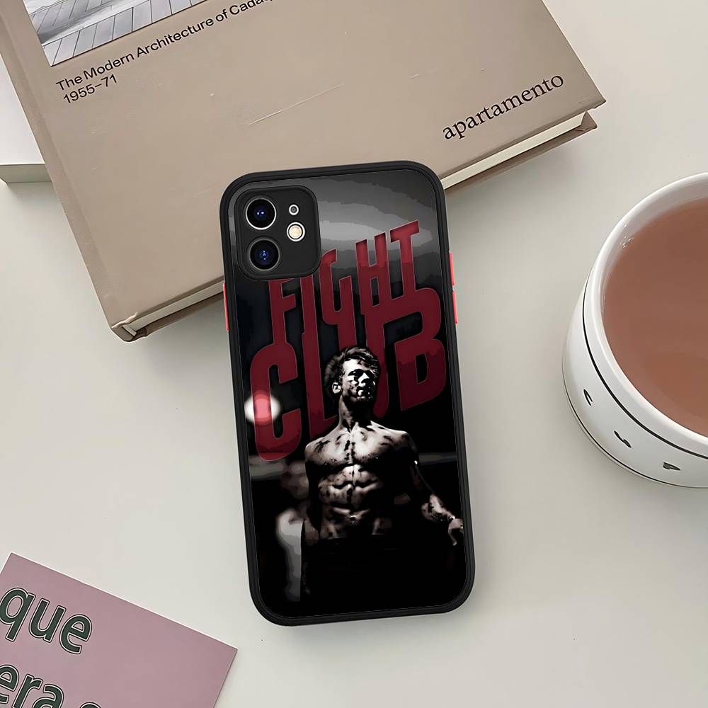Classic Movie F-fight C-club Phone Case For IPhone 16 15 14 13 12 11 Pro Max 7 8 6 6s Plus Matte Cover