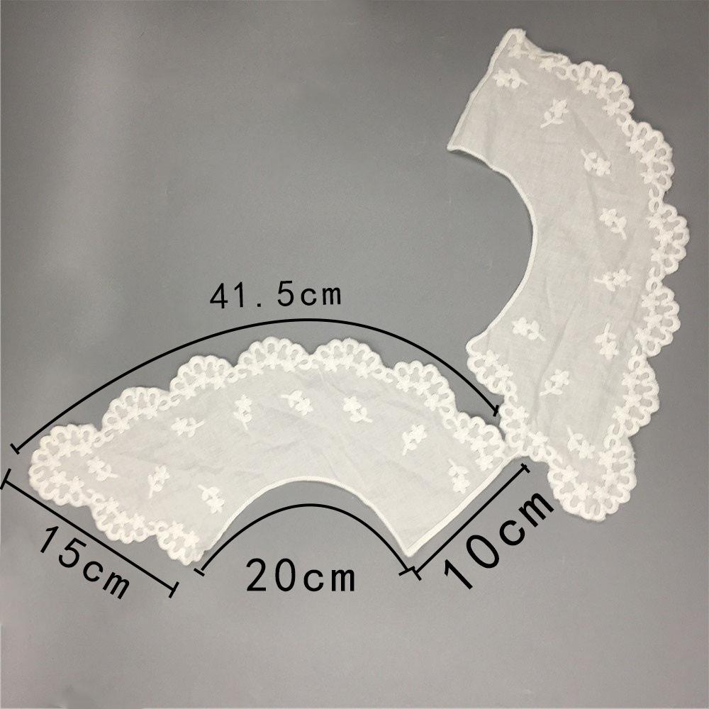 Listed White Cotton Cloth Engraved Lace Collar Diy Embroidery Decorative Clothes Neckline Sewing Clothing Accessories