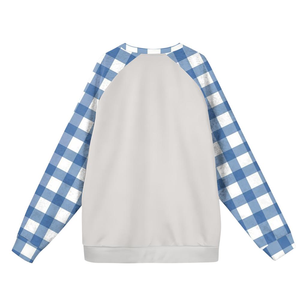 Men's Christmas Raglan Crewneck Fleece Sweatshirt