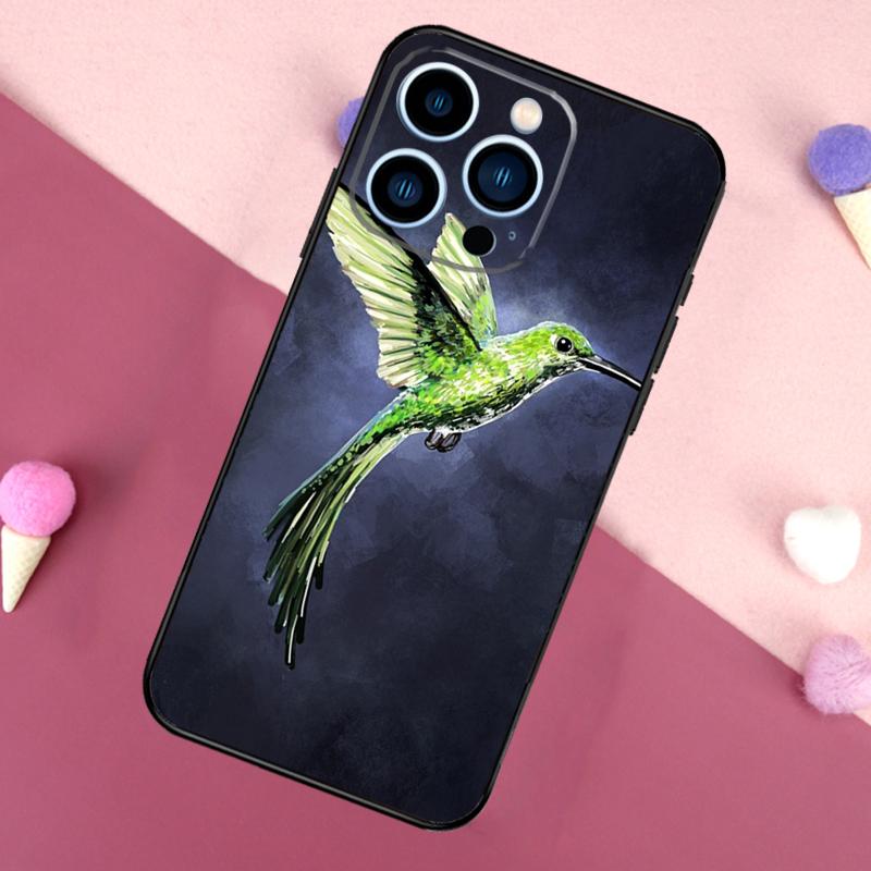 Lovely Birds Hummingbird Phone Case For iPhone 17 Pro Max 17 Air 16E 13 12 Mini 14 15 Plus 11 16 Pro Max Back Cover