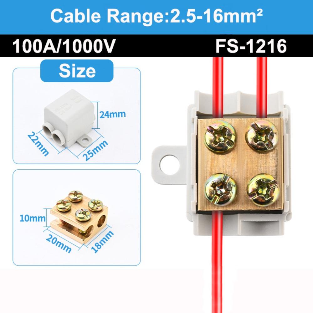 Electrical Connectors Conductor Brass High Power Splitter Large Current Universal Wire Connector Terminal Blocks Electrical