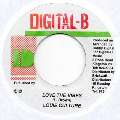 

7inch Record LOUIE CULTURE Love The Vibes NONE DigitalB Jamaica Reggae Ska Dub Used