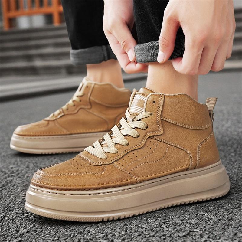 New Fashion Autumn And Winter Men's Low Top Martin Boots Students Male Boys Trending Soft Sole Work Shoes Labor Protection Martin Sneakers