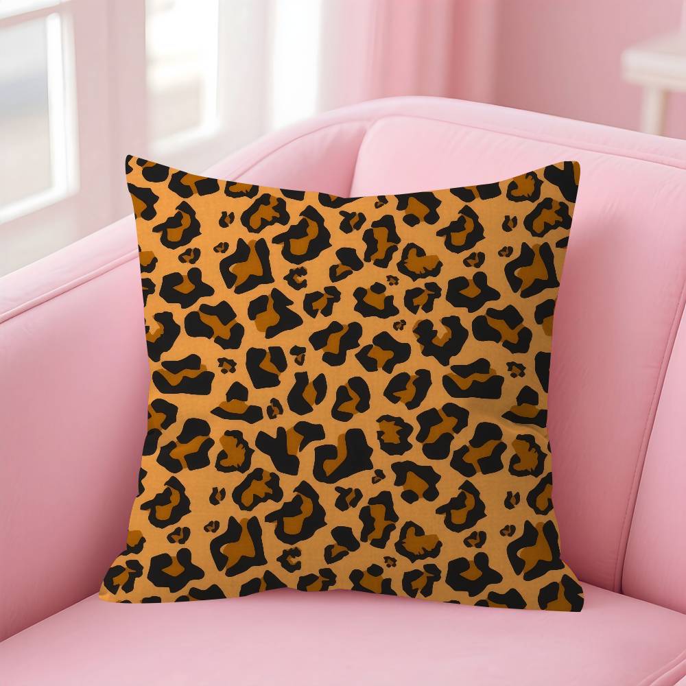 Fashion Leopard Personalized Pillow Dust Cover Bedroom Kids Party Decoration Pillowcase Birthday Children Gift
