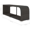 11 Piece Garden Lounge Set with Cushions Poly Rattan Black