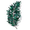 Rhinestone Feather Brooches For Women Unisex Creative Pins For Party Event Backpack Clothes Accessories