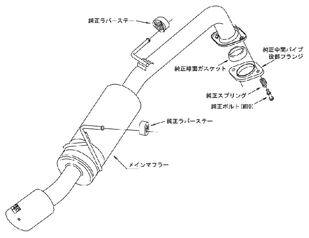 HKS Automotive Sports Muffler High Power Spec L II Yaris Vehicle Inspection Compatible Intake and Exhaust System Parts