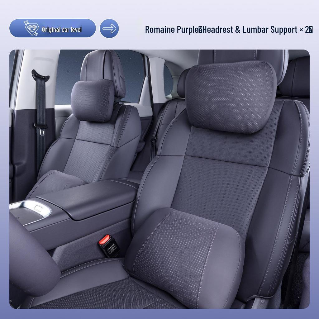 Leapmotor B10 Headrest & Lumbar Support Cushion - Neck Protector & Car Decorative Accessory.