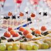 100Pcs Bat Spiders Pumpkin Toothpicks Wood Appetizer Skewers Sticks Food Pick for Halloween Holiday Party Food Fruit