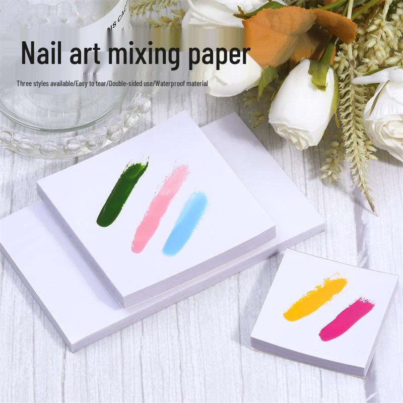 

Japanese Style Tearable Double-Sided Waterproof Nail Art Color Mixing Paper Book
