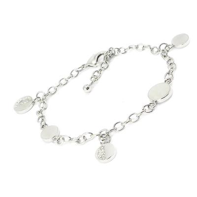 [I2873] - Silver 'Goddess' Steel Bracelet