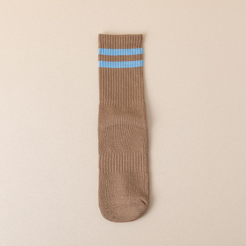 

Athletic Socks Women s Professional Yoga Socks Non Slip Professional Pilates Tube Socks Room Socks Cotton Fitness Running Indoor Curry