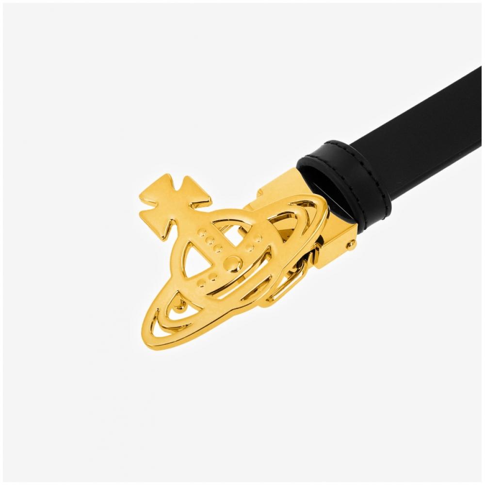 Vivienne Westwood Small Line Orb Buckle Belt 8201007bw L009x N401