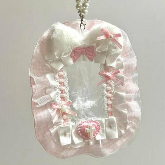 Dostępny Holder na Karty z Koronką Gu Mei Ochrona ID Odznaka do Dekoracji Ita Bag DIY