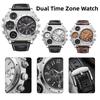 Large Dial Big Face Watches PU Leather Strap Men's Watch Antique Quartz Watch  Casual Wear