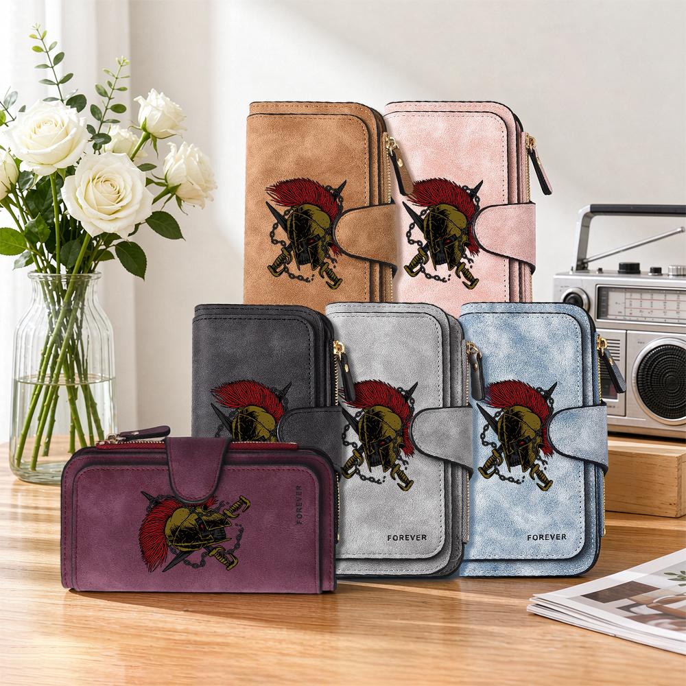Stylish Sparta Printed Long Wallet Durable Fashion Casual Multipurpose Card Holder Purse