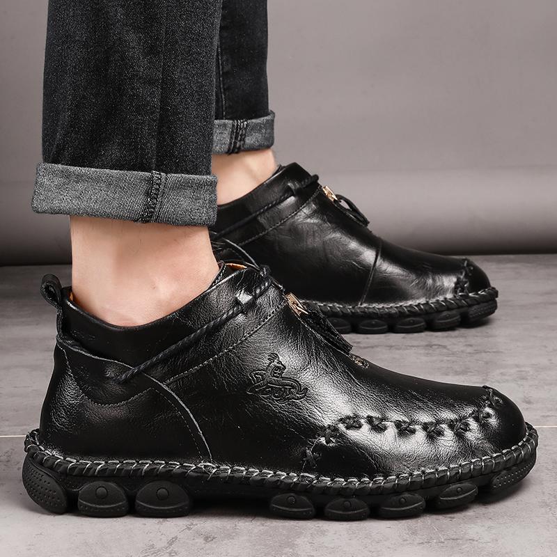 38-48 Boty z pravé kůže pro muže Běžné boty Boty z pravé kůže Oxfords Business Velká velikost