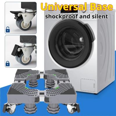 Universal Base Washing Machine Stand Lifting Fridge Base Multi-functional Adjustable Base for Dryer Refrigerator Washing Machine