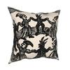 Witches Circle Dance Pillowcase Soft Polyester Cushion Cover Decor Gothic Pillow Case Cover Bedroom Square _Black,