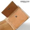 EVERSOUL Men's Bifold Crocodile Leather Wallet with Card Slots and Coin Purse