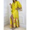 Fashion Summer Spring 3/4 Sleeves POLO Neck Casual Dresses