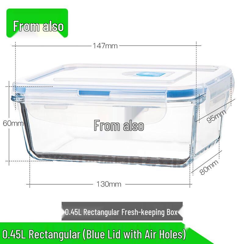 Congye Tempered Glass Meal Prep & Food Storage Containers