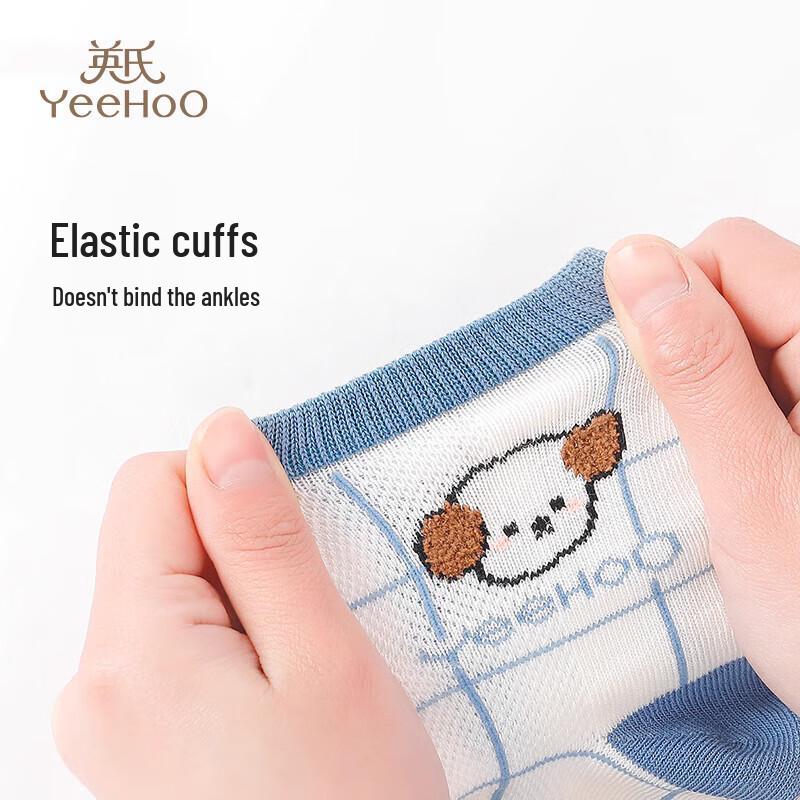 YEEHOO Children's Thin Mesh Breathable Cotton Sports Socks