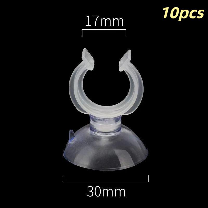 10Pcs Fish Tank Suction Cup Holders Secure Grip Fit Air Tubing Pumps Heater Hoses for Freshwater Aquarium Setup