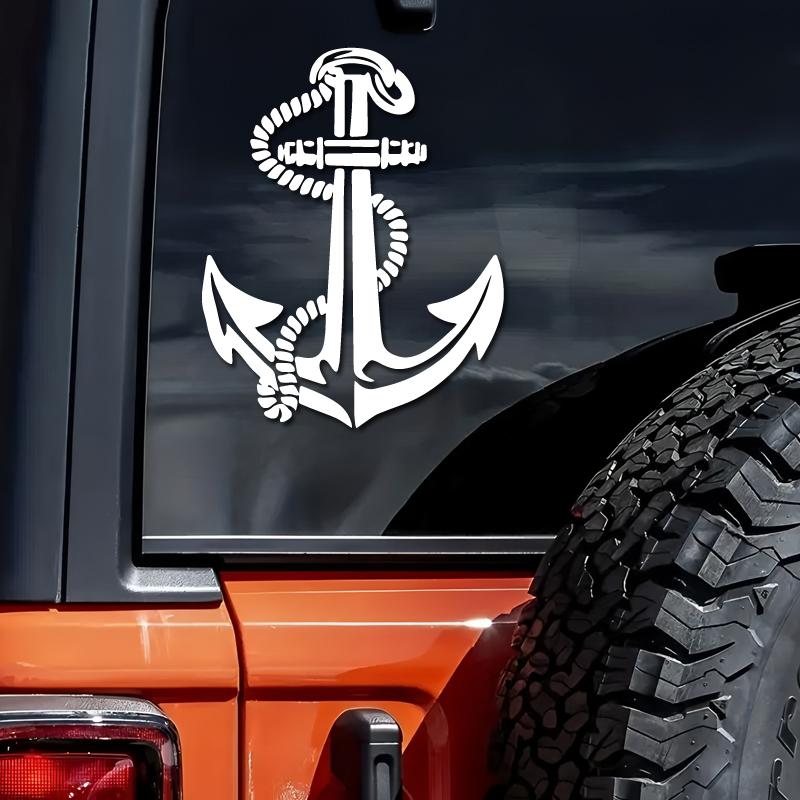 Fishing boat anchor Decals & Bumper creative&funny stickers for cartoon fans&lover,high quality for car trucks motorcycles
